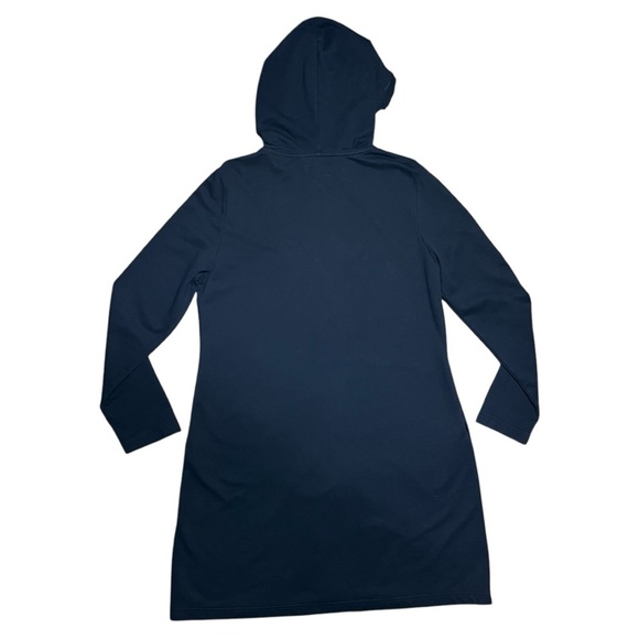 Ours Wm’s Ruffle Hooded Button Down Duster Jacket In Black Sz XL - Picture 12 of 15